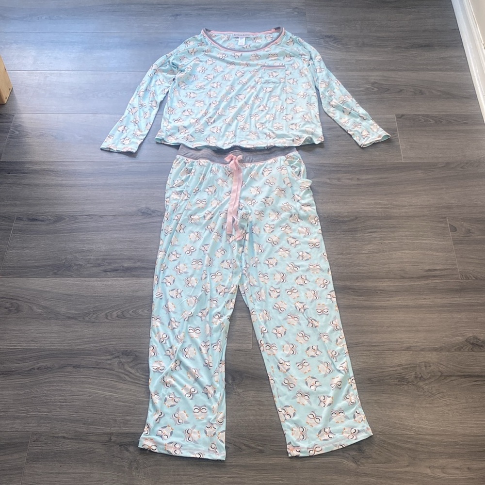 Women’s Seventh Avenue Owl Print PJ set